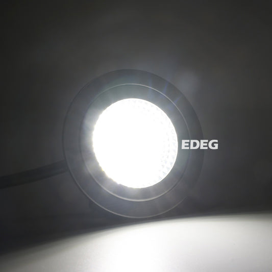 Range hood LED light 12V round transparent glass EDEG221