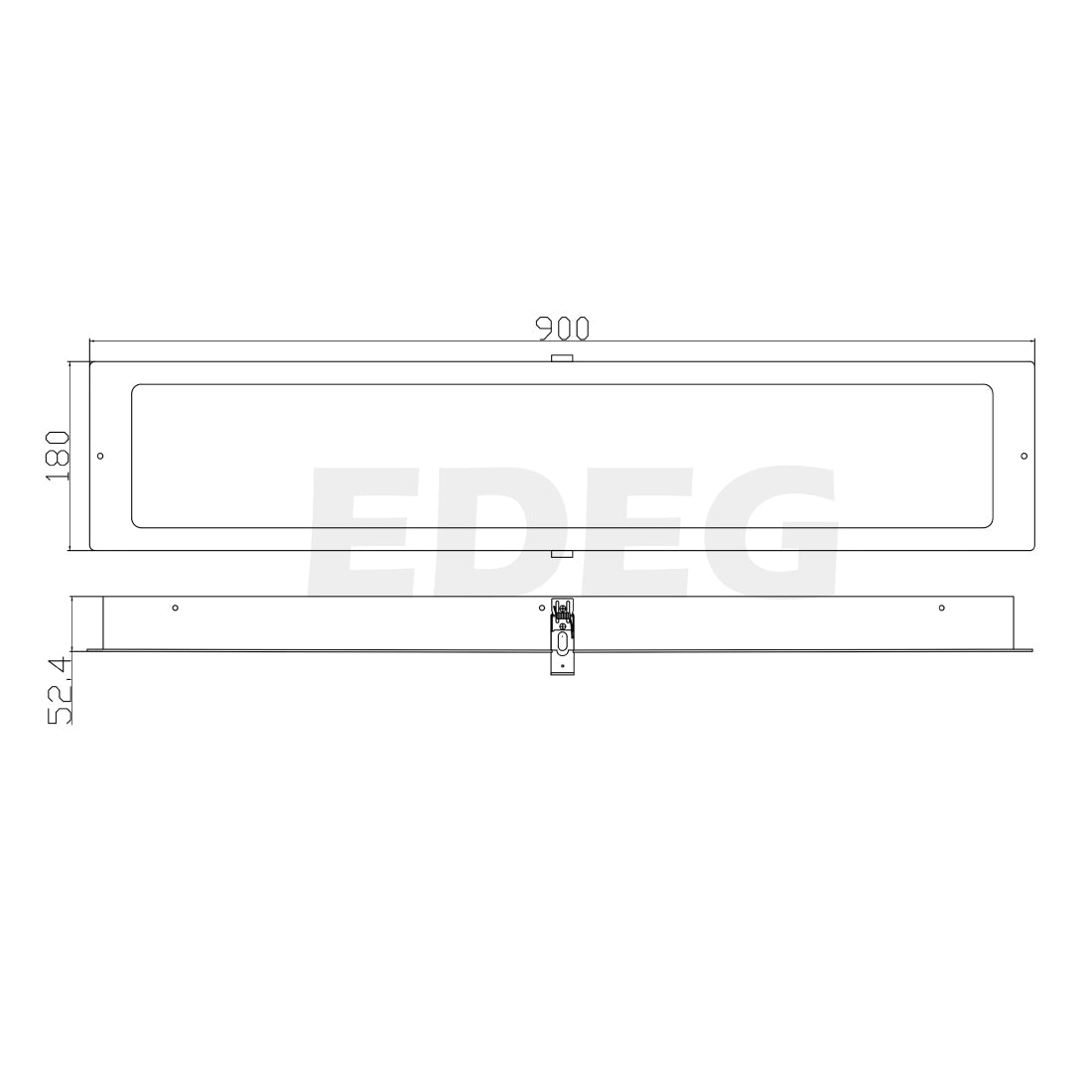 EDEG Manufacturers Commercial large kitchen range hood lights range hood LED lights 900x180mm EDEG603