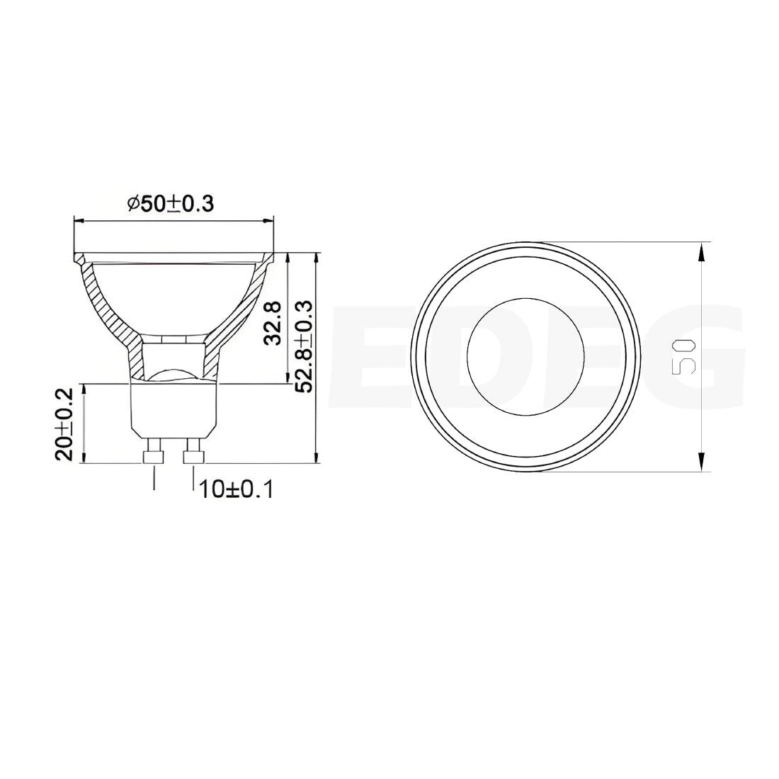 High brightness energy-saving GU10 LED lamp | Range hood special accessories lamp |EDEG802
