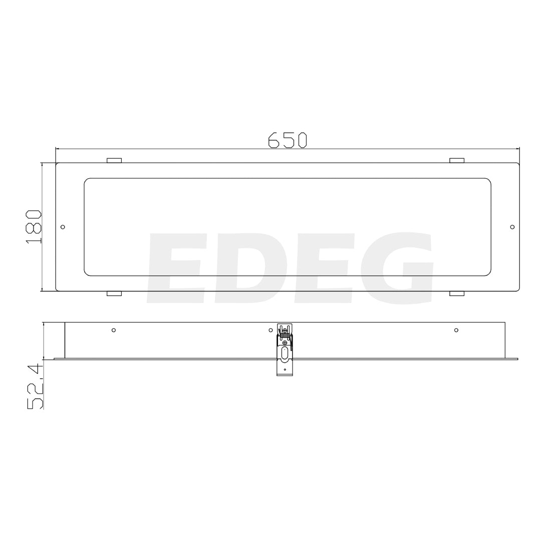 Direct sales Commercial large kitchen range hood lights range hood LED lights EDEG604