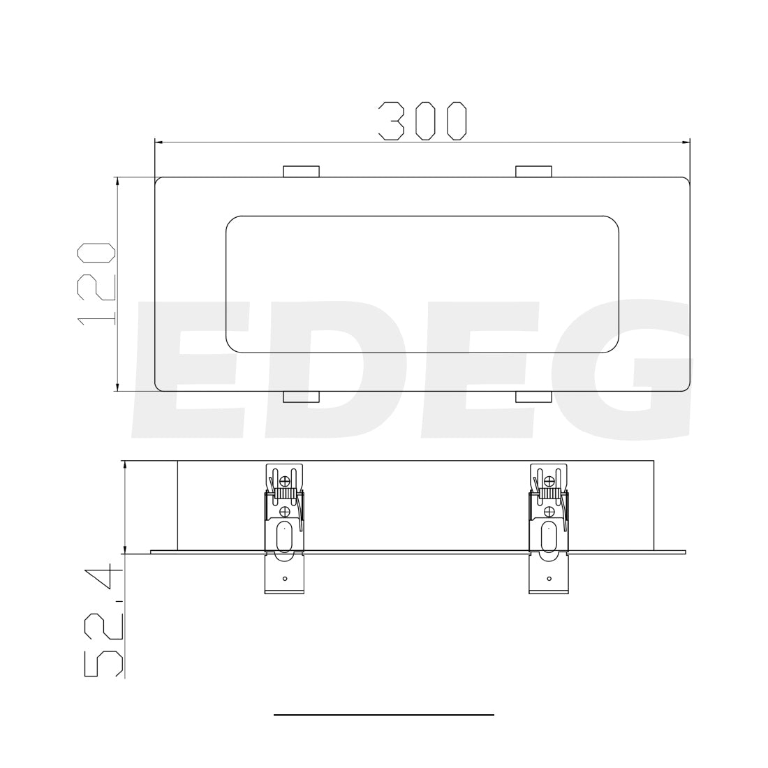 EDEG Suppliers Commercial large kitchen range hood lights range hood LED lights EDEG605