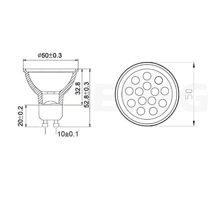 High brightness energy-saving GU10 LED lamp | Range hood special accessories lamp | EDEG805