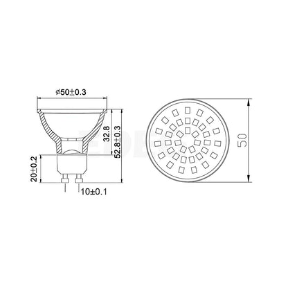 High brightness energy-saving GU10 LED lamp | Range hood special accessories lamp | EDEG811
